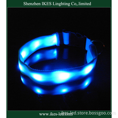 ISO9001 LED Collar/ Silicone Waterproof LED Dog Collar